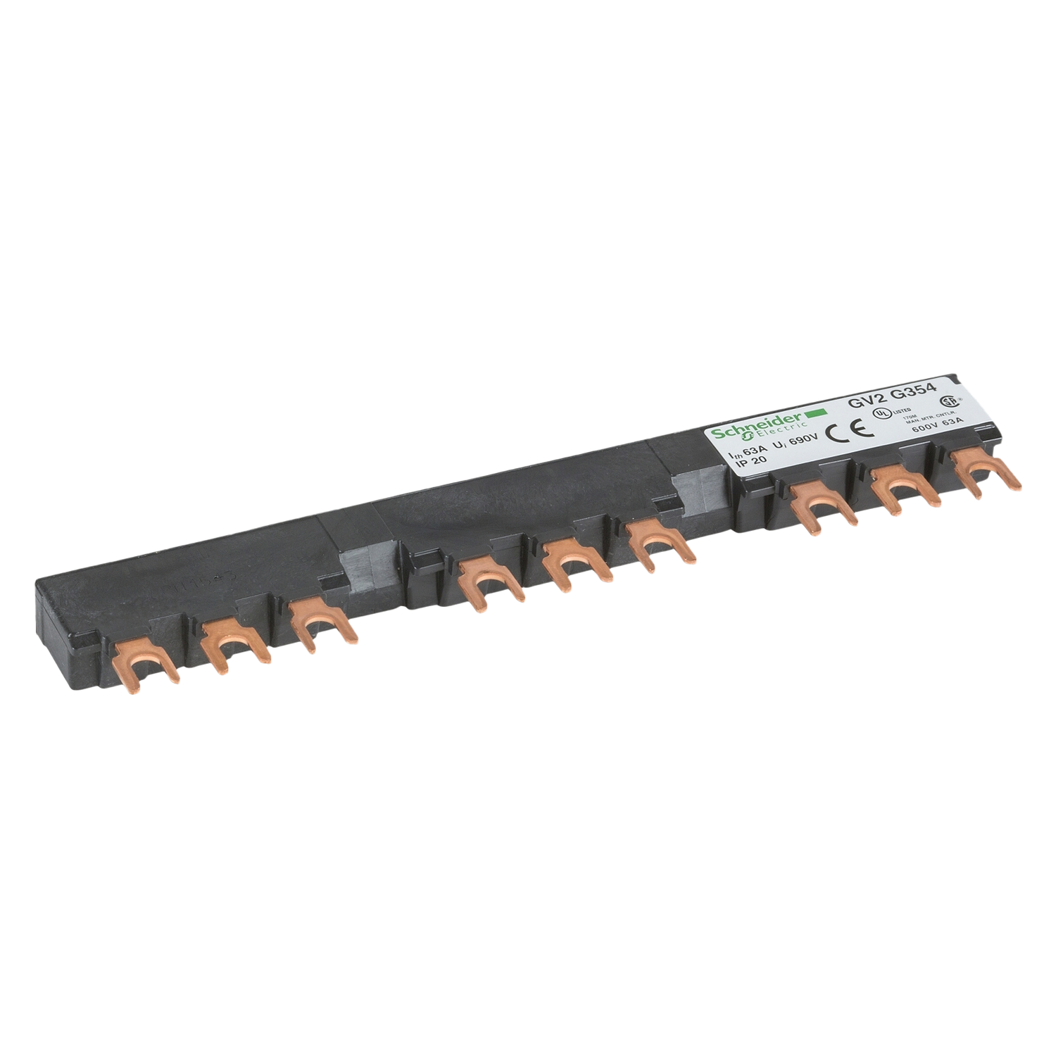 Peine 63A 3 Polos P/3 Derivaciones 45mm Schneider Electric