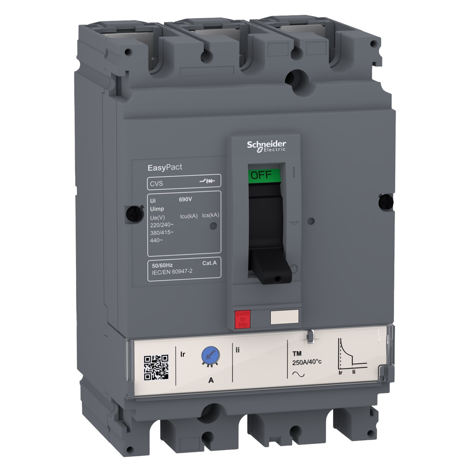 Interr. CSV160B 3P 1250A 380VCA Schneider Electric