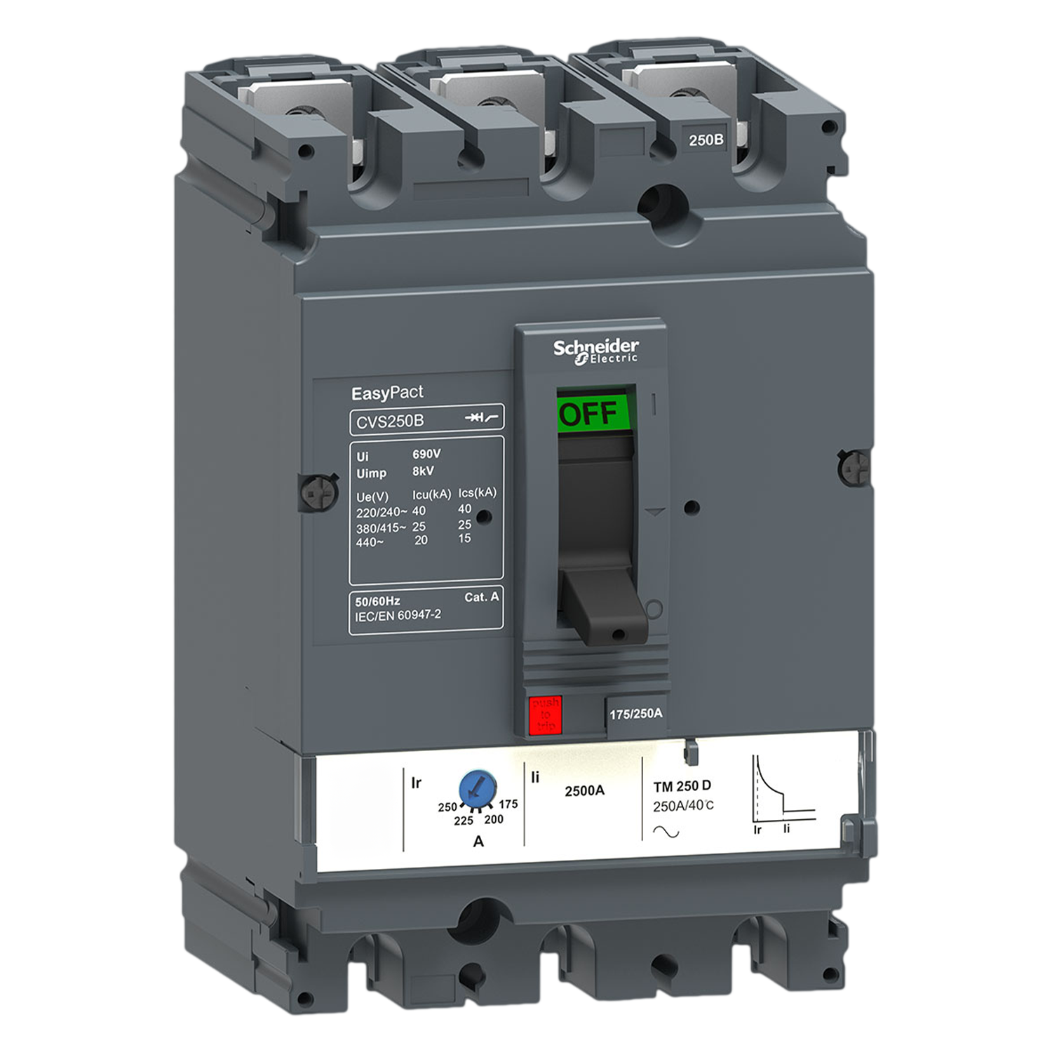 [28018] Interr. LV525303 3P 250A 690VCA Schneider Electric