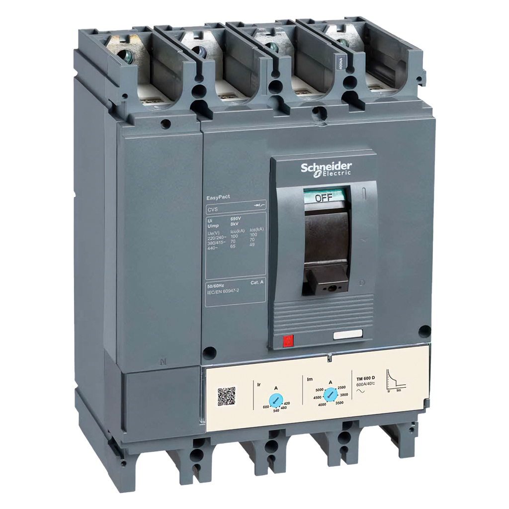 Interr. CVS400F 4P 320A 440VCA Schneider Electric