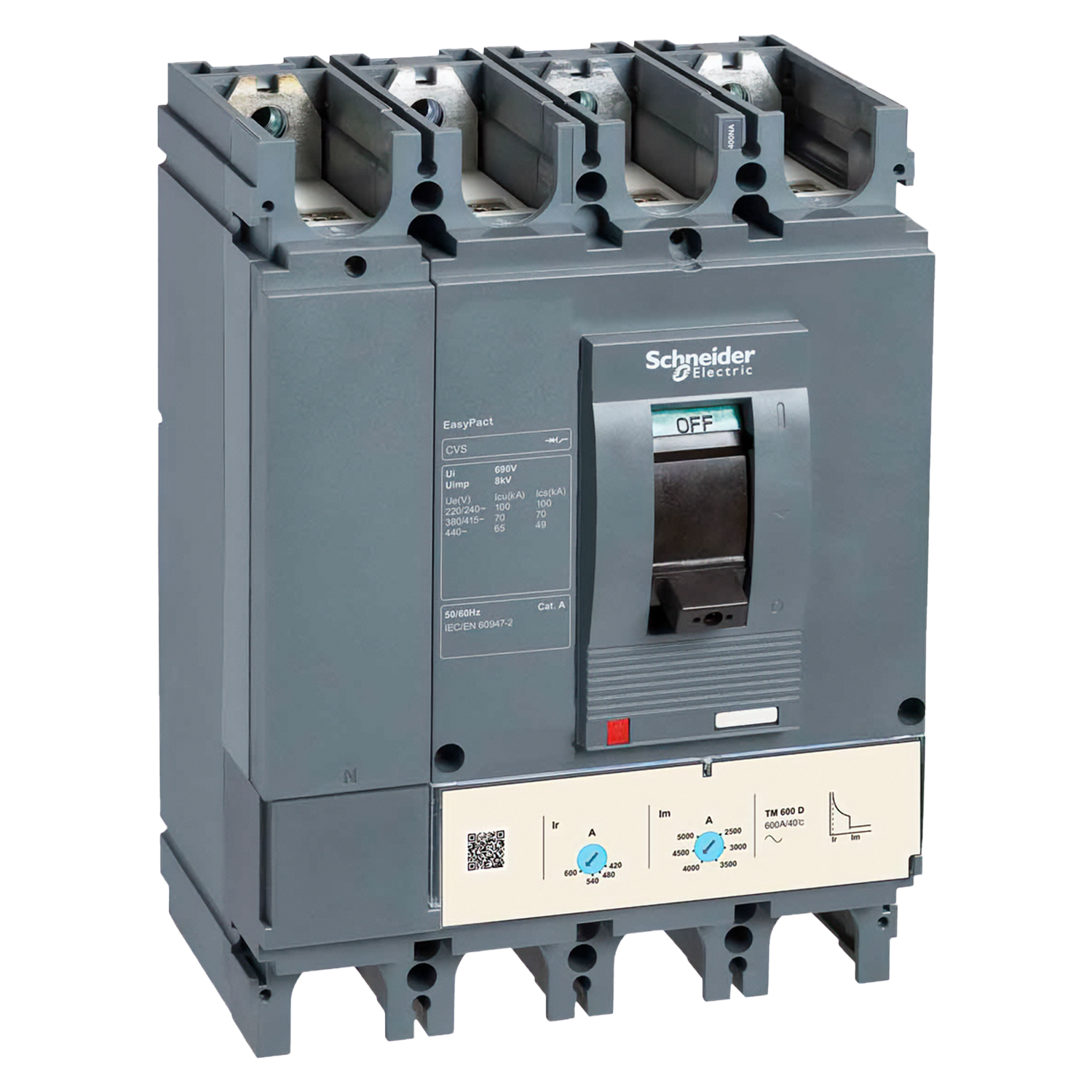 Interr. CVS400F 4P 320A 690VCA Schneider Electric