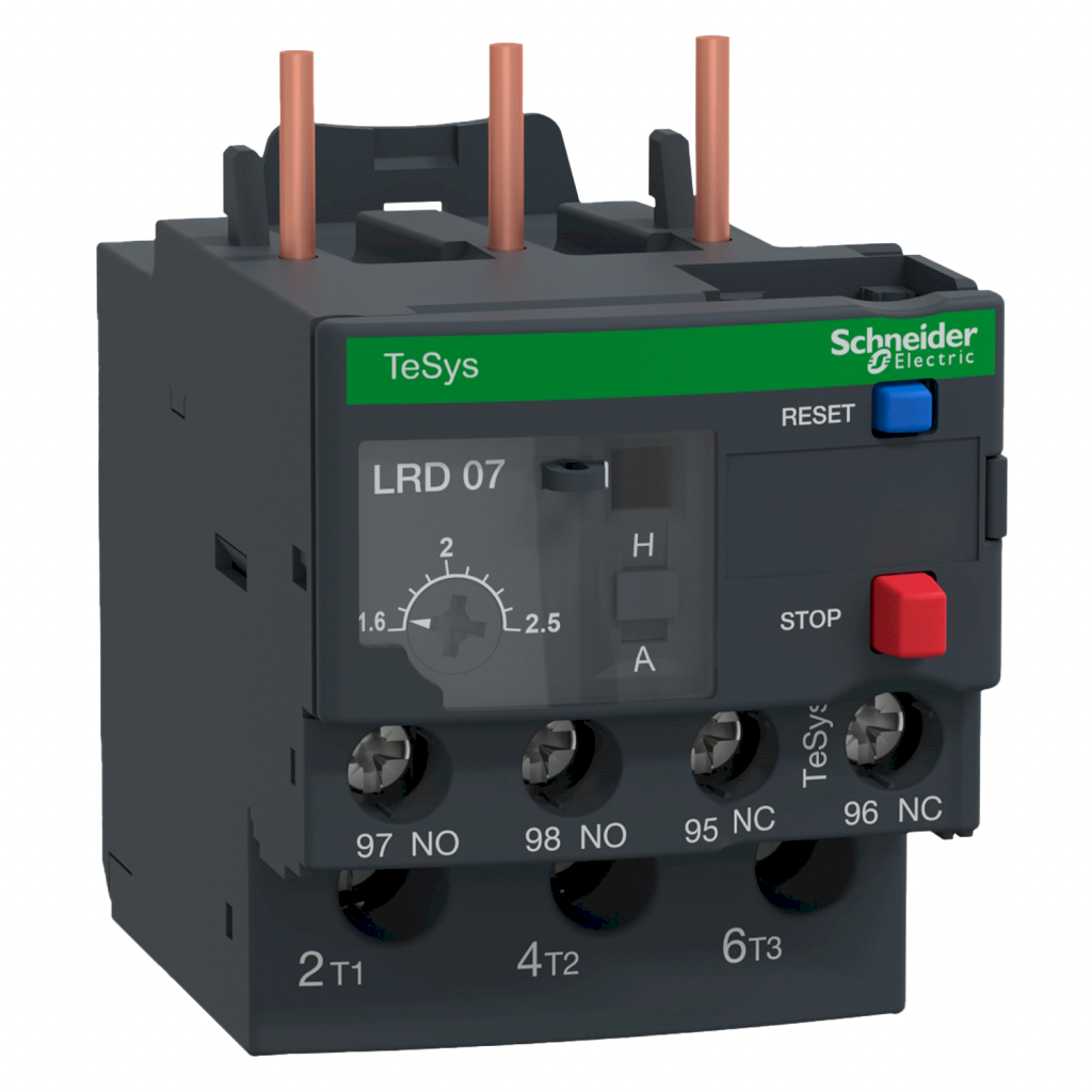 RELE TERMICO SCH P/CONTACTOR 1.6-2.5A P/D09-38 LRD07