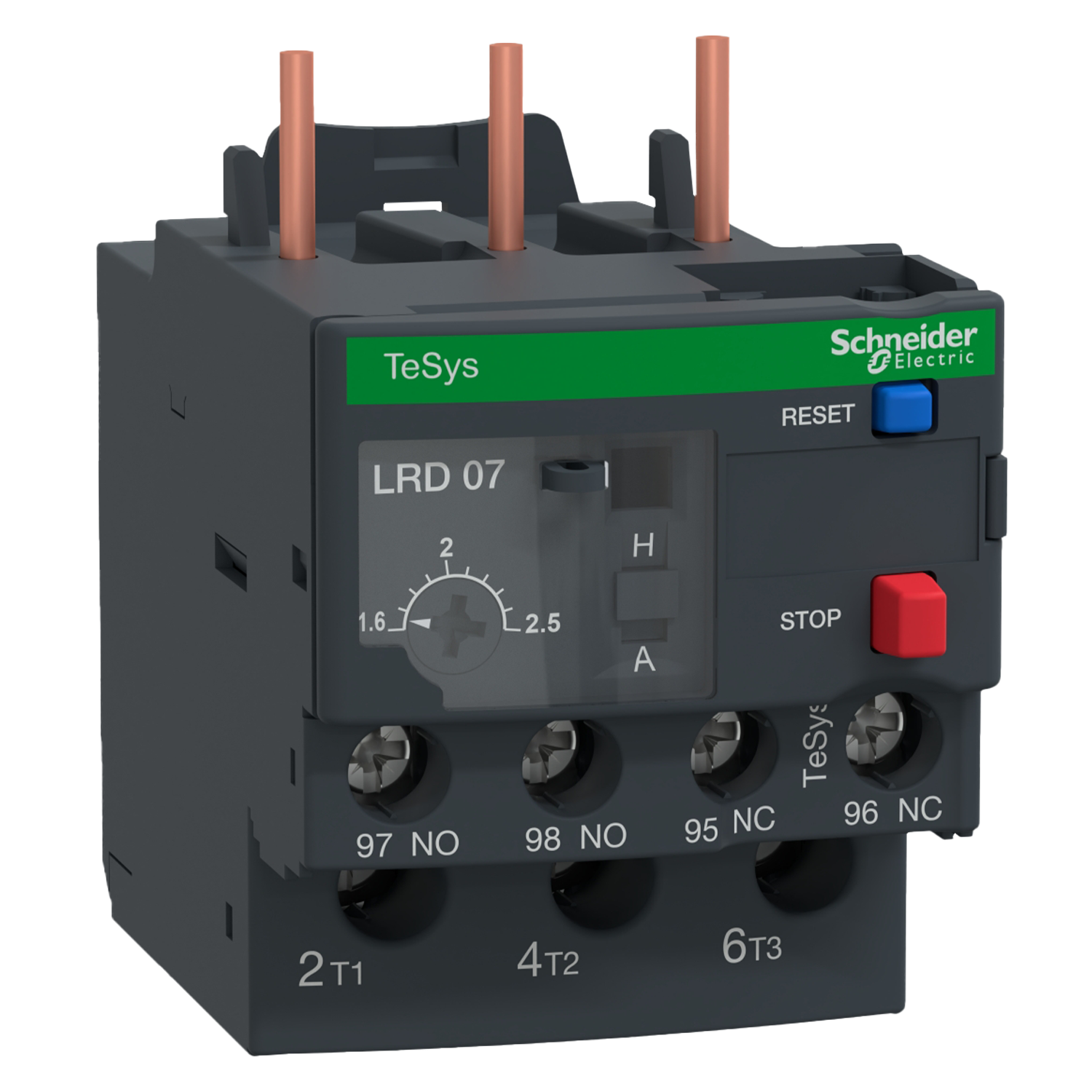 [28280] Relé Térmico 3P 690VCA 2,5A Rango Ajuste 1,6-2,5A Protección T Schneider Electric