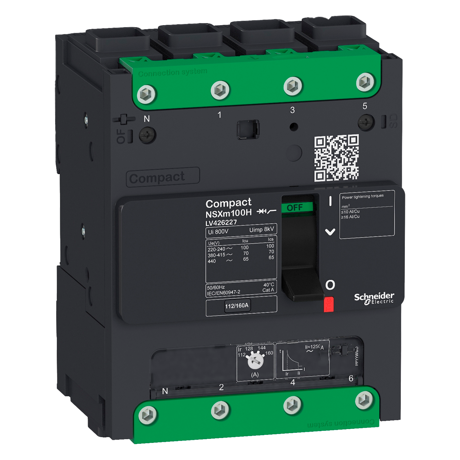 Interr. NSXM 4P 100A 380/415VCA 25kA Schneider Electric