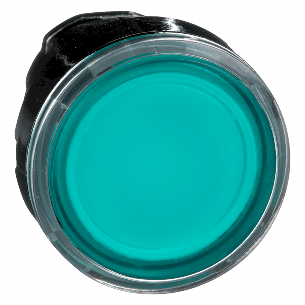 [29578] Cabezal Pulsador XB4 Metálico Luminoso S/Soporte Verde Schneider Electric