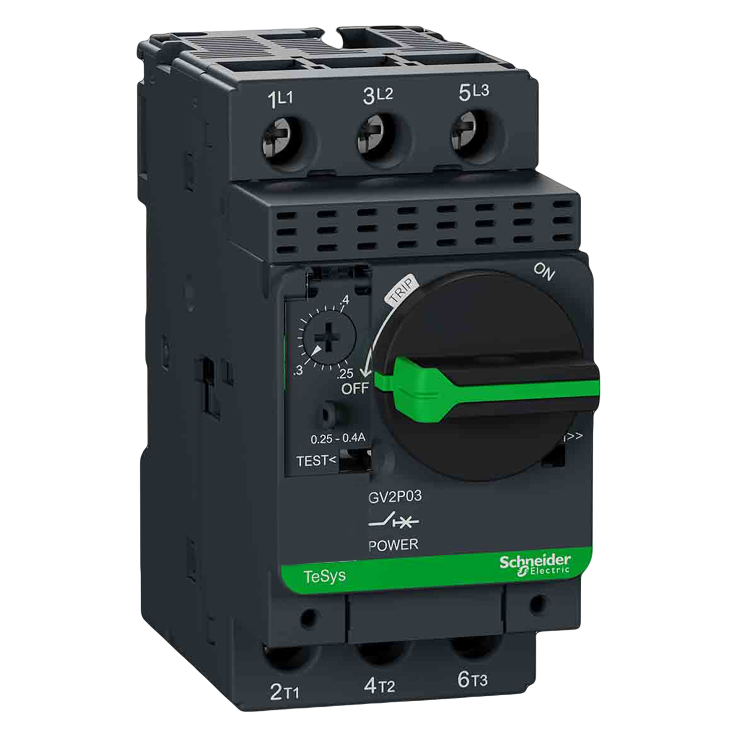 Guardamotor Magnetotérmico GV2 0,25-0,40A 100kA Schneider Electric