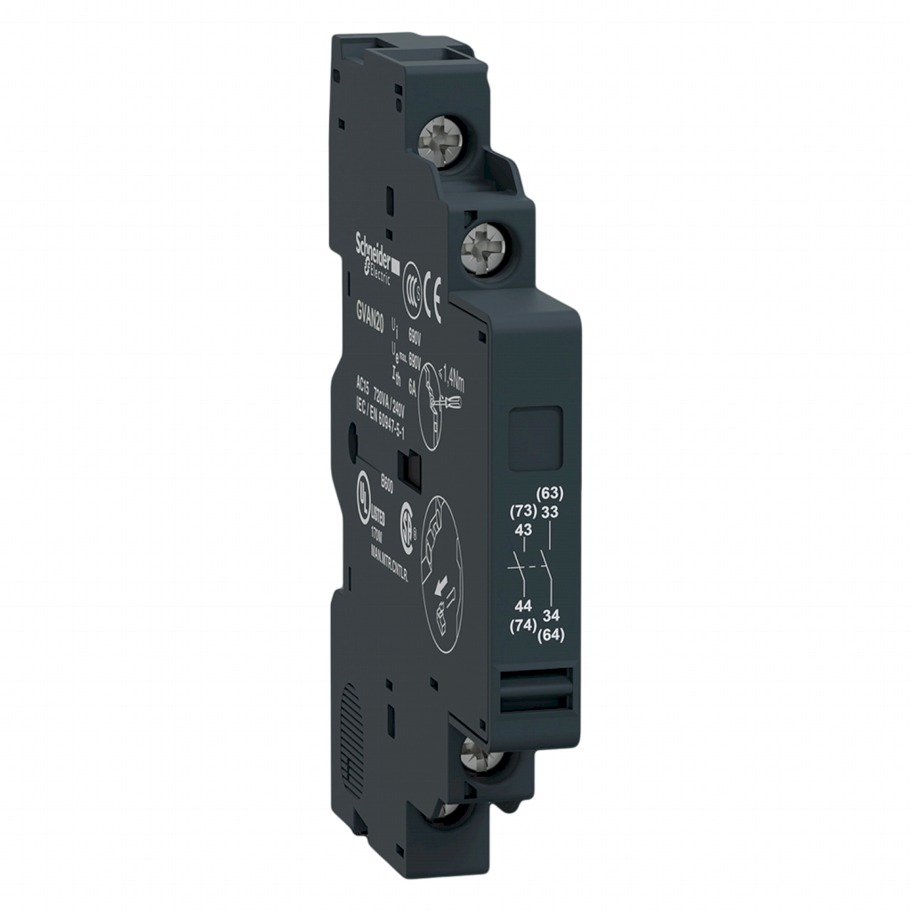 CONTACTO AUXILIAR LATERAL GM  1NA/1NA P/ GV2 GVAN20