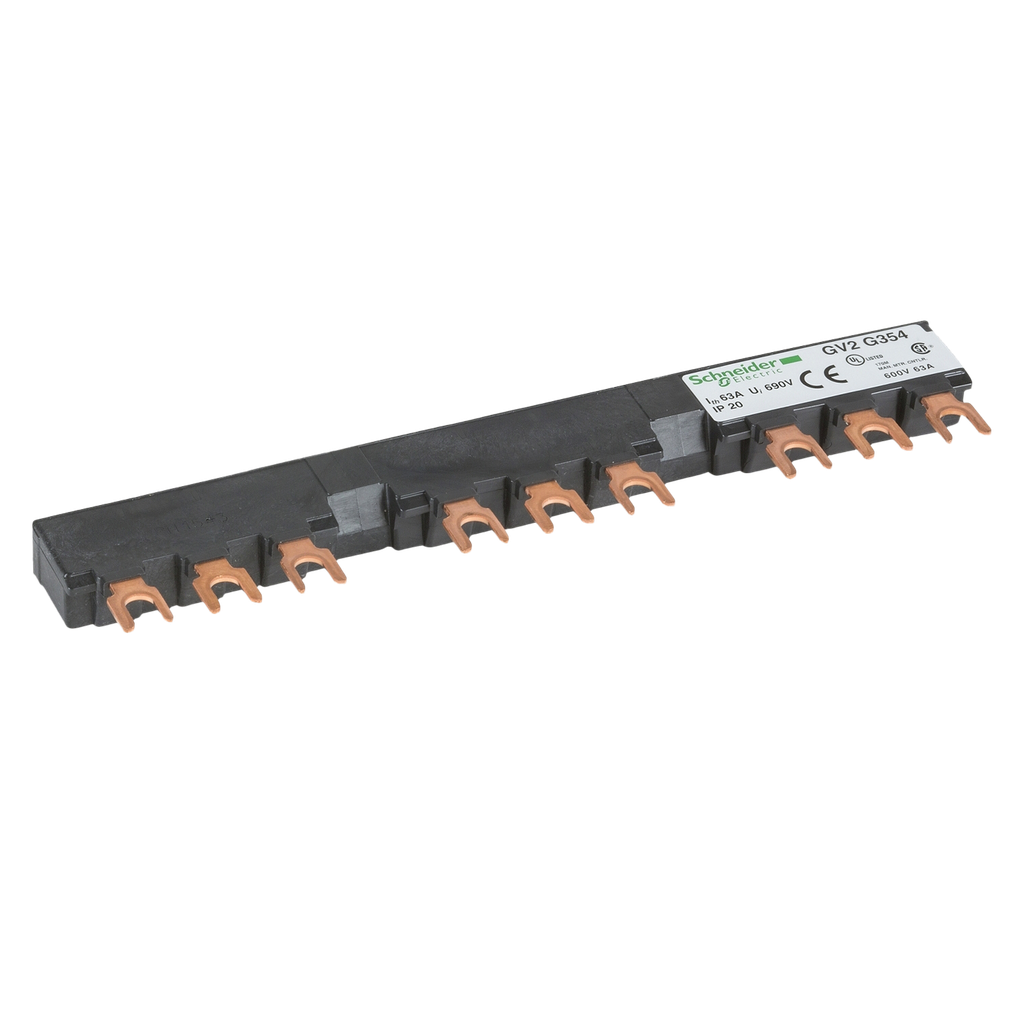 [29865] Peine 63A 3 Polos P/3 Derivaciones 54mm Schneider Electric