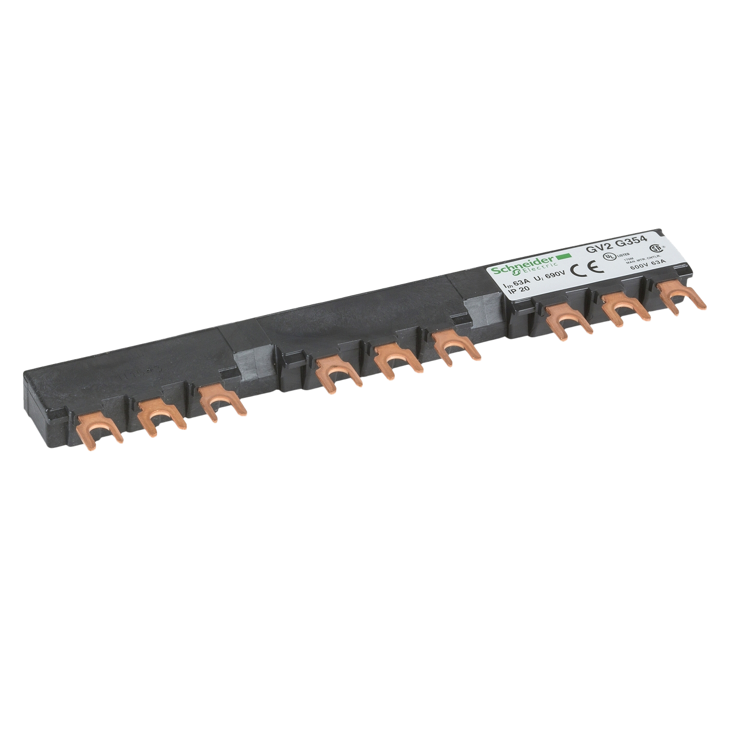 [29865] Peine 63A 3 Polos P/3 Derivaciones 54mm Schneider Electric