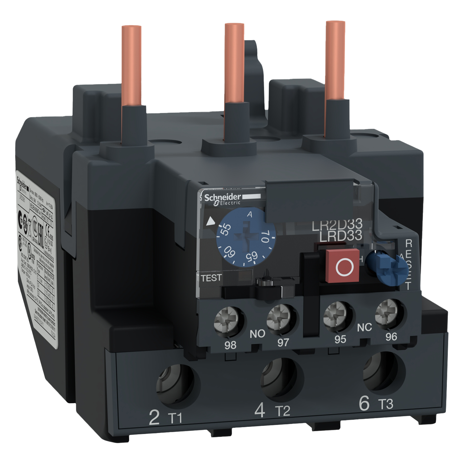 [29953] Relé Térmico 3P 1KV 65A Rango Ajuste 48-65A Protección T Schneider Electric