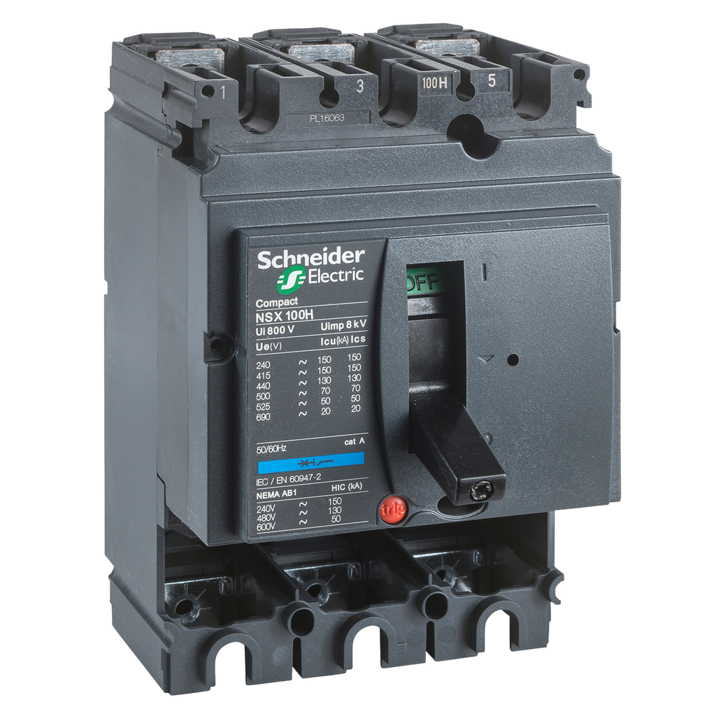 [30179] Interr. NSX100H 3P 100A 380VCA Schneider Electric