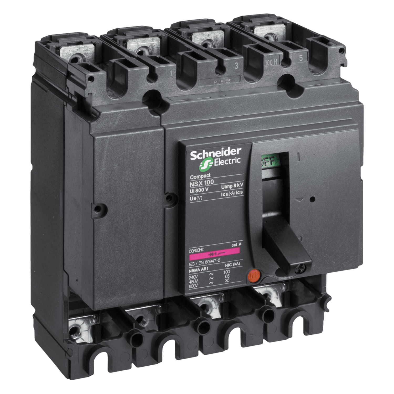 [30185] Interr. NSX100B 4P 100A 380VCA Schneider Electric