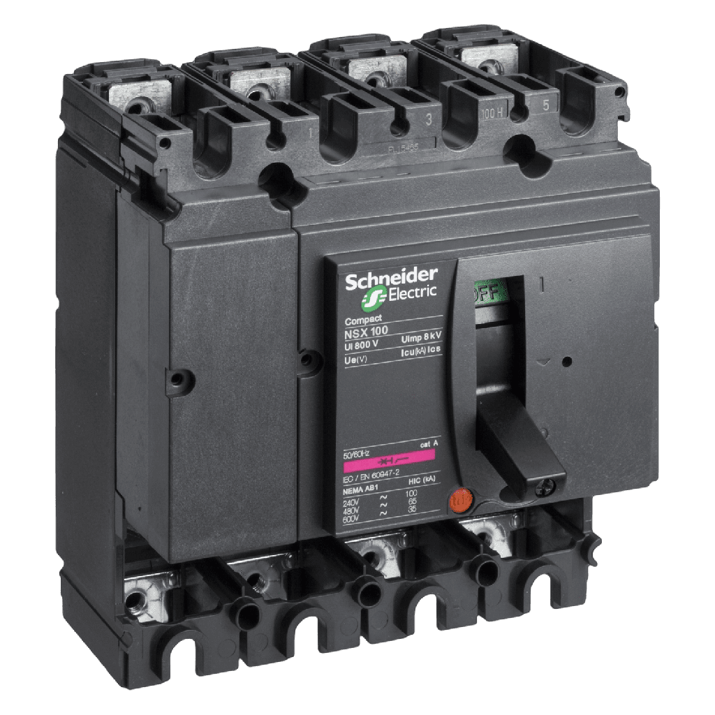 [30185] Interr. NSX100B 4P 100A 380VCA Schneider Electric