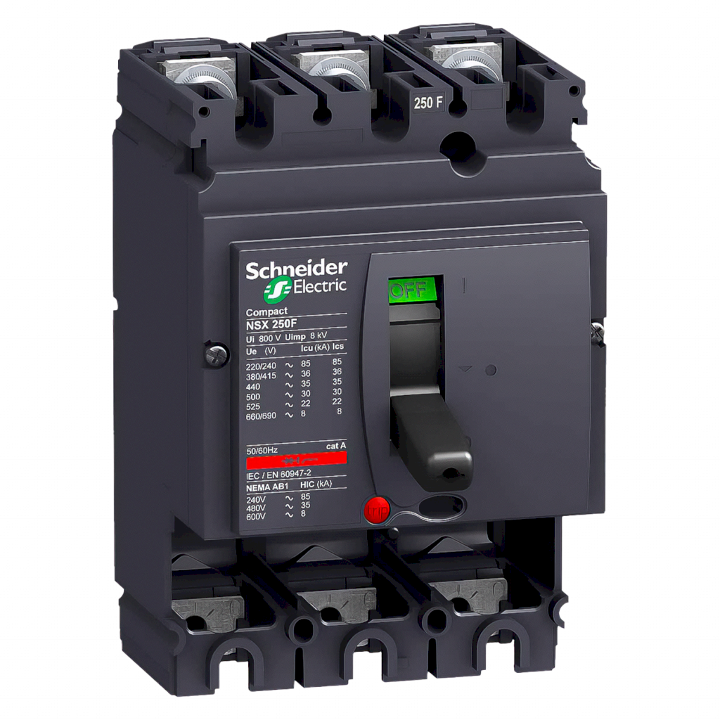 Interr. NSX250F 3P 250A 380VCA Schneider Electric