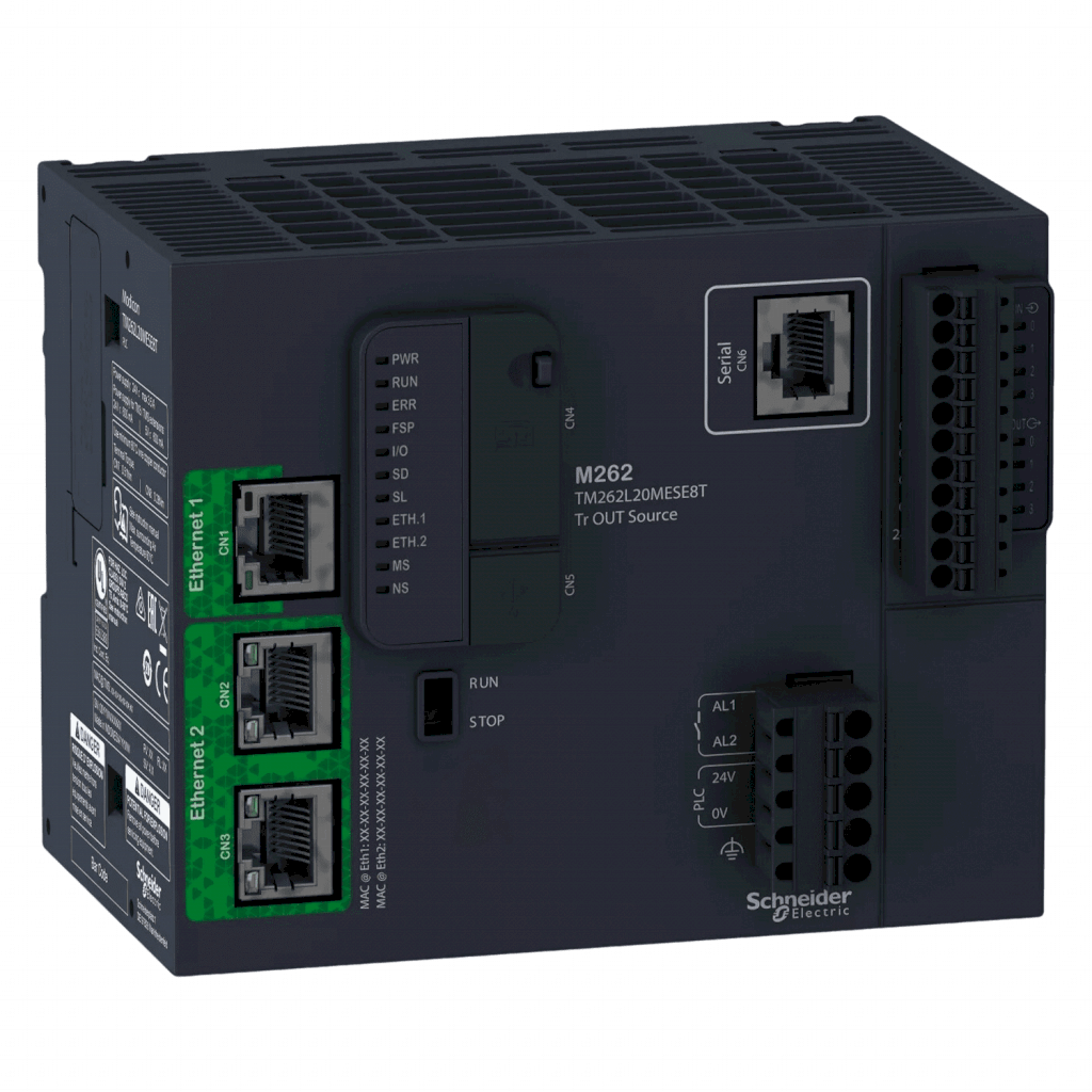 [30599] CPU M262 DC/DC/DC (4DI/4DO) 24VDC ETH TM262L20MESE8T