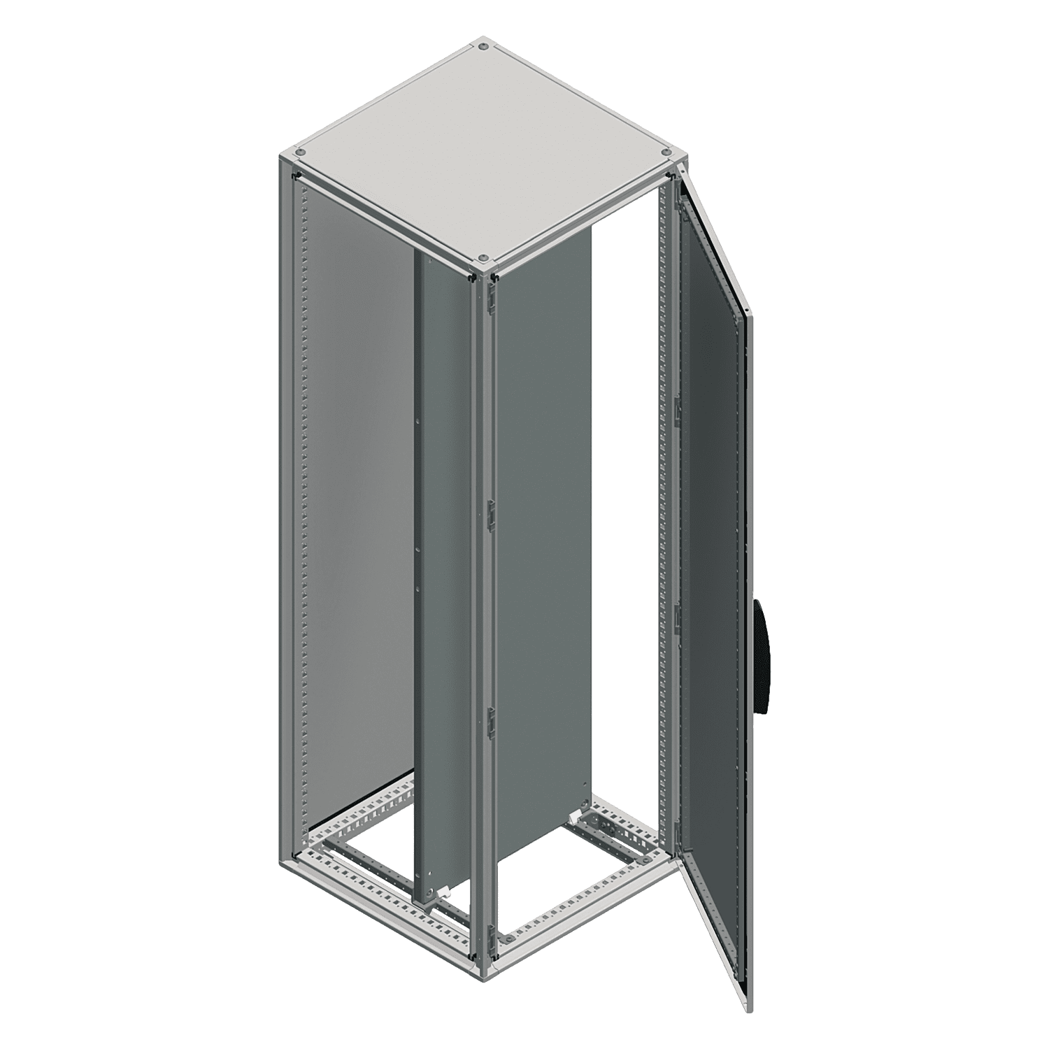 Armario Chapa Acero 2000x600x600mm C/Puerta C/Placa S/Laterales Gris Ral 7035 Schneider Electric