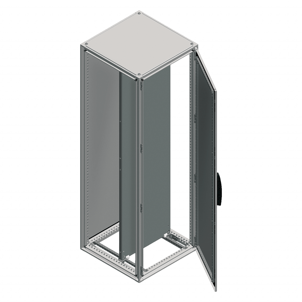 Armario Chapa Acero 2000x600x600mm C/Puerta C/Placa S/Laterales Gris Ral 7035 Schneider Electric