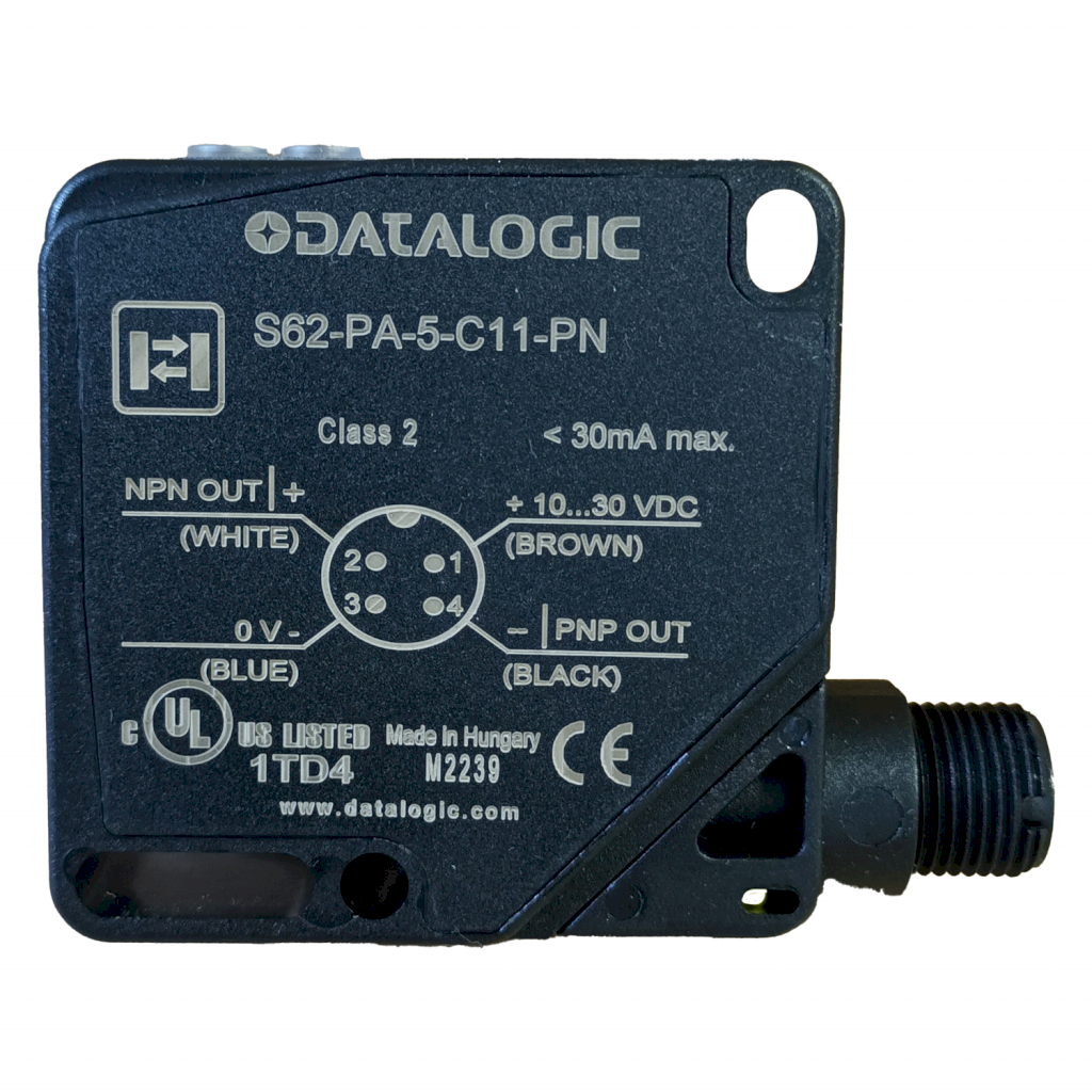 [31572] Sensor Deteccion Difusa Rectangular 4 Hilos 24VCC 2Mts Plastico Datalogic