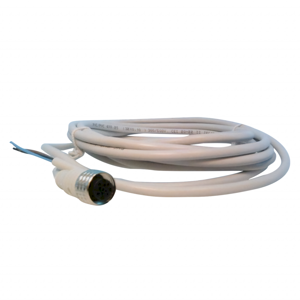 [31596] CABLE CON CONECTOR M12 4P 180º LARGO: 3MT PVC CS-A1-02-G-03