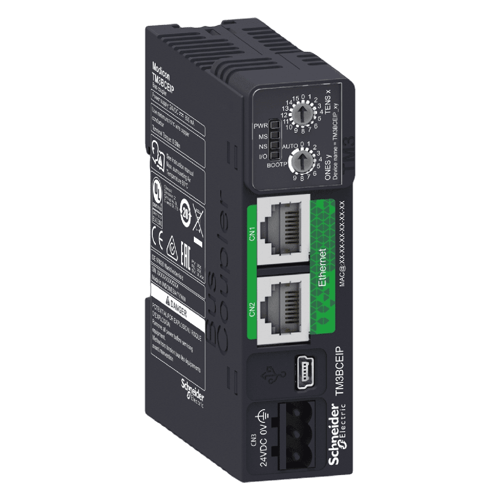 [31814] Módulo TM3 1xUSB 2.0 2xRJ45 P/Controlador Riel Din Schneider Electric