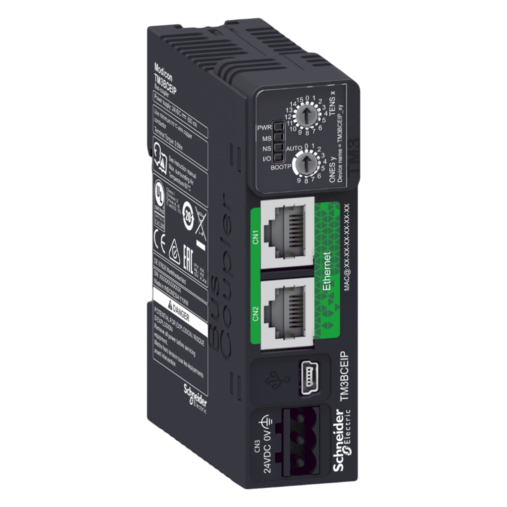 [31814] Modulo TM3 1xUSB 2.0 2xRJ45 P/Controlador Riel Din Schneider Electric