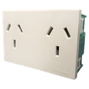 Toma C/Tierra Doble 10A 220V 3 Patas Planas Easyfit Cambre