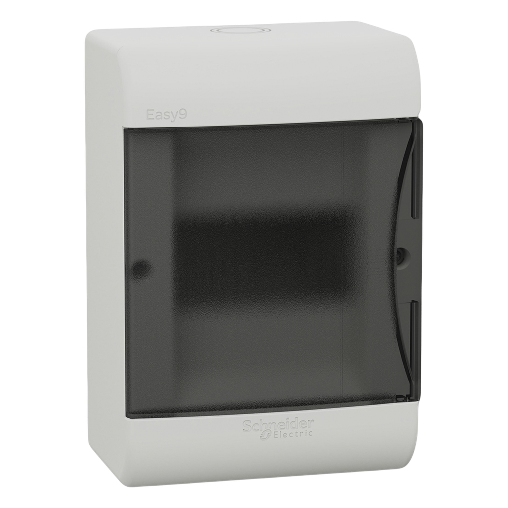 [32027] Tablero DIN PVC Mural 5 Módulos C/Puerta Fume Interior IP40 Blanco Schneider Electric