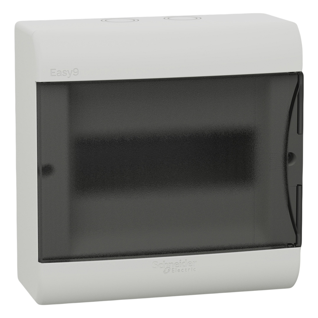 [32028] Tablero DIN PVC Mural 8 Módulos C/Puerta Fume Interior IP40 Blanco Schneider Electric