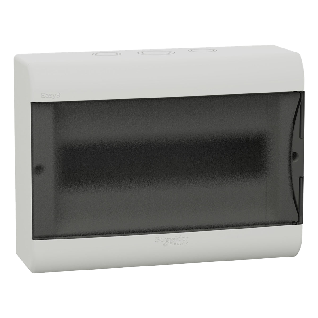 [32029] Tablero DIN PVC Mural 12 Módulos C/Puerta Fume Interior IP40 Blanco Schneider Electric