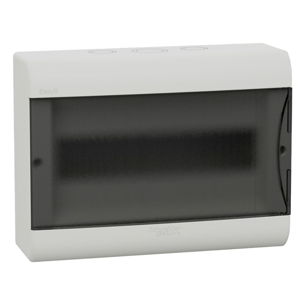 [32029] Tablero DIN PVC Mural 12 Módulos C/Puerta Fume Interior IP40 Blanco Schneider Electric