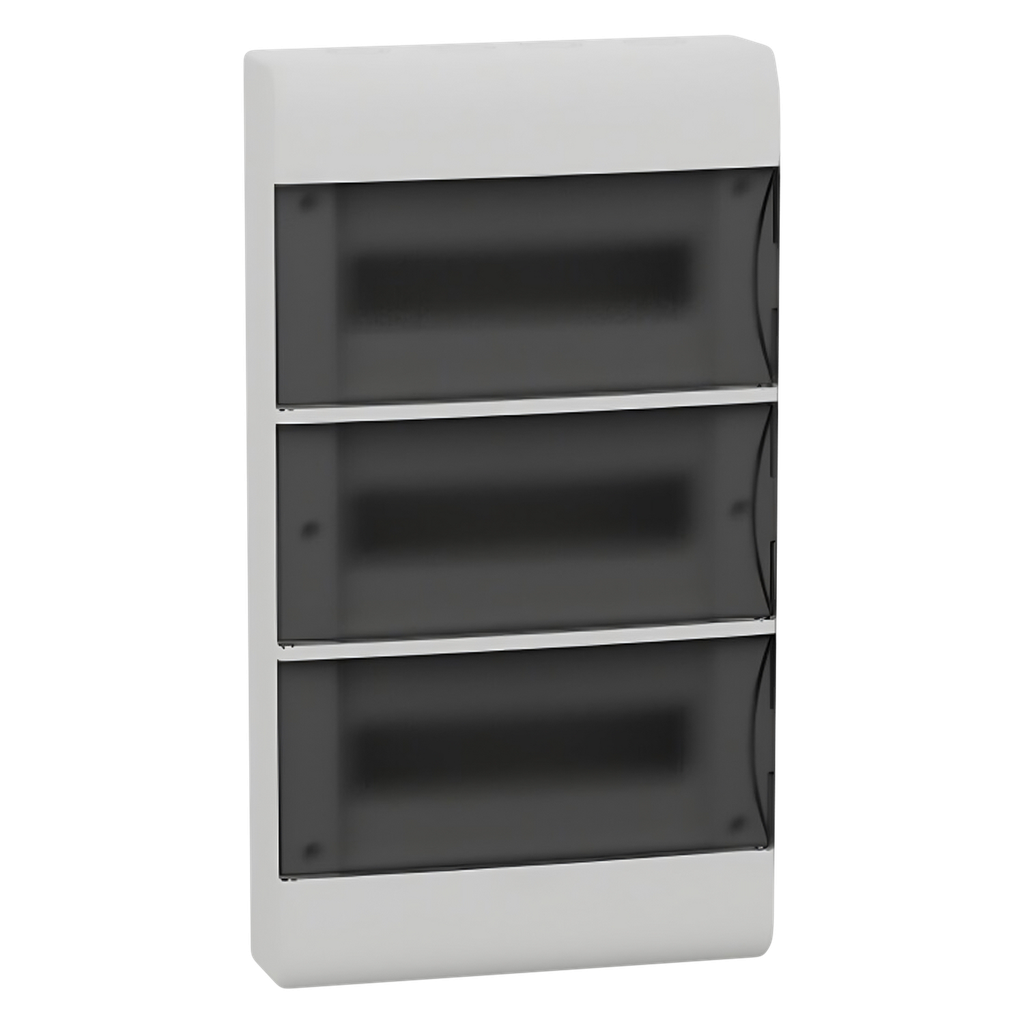 [32031] Tablero DIN PVC Mural 36 Módulos C/Puerta Fume Interior y Exterior IP40 Blanco Schneider Electric