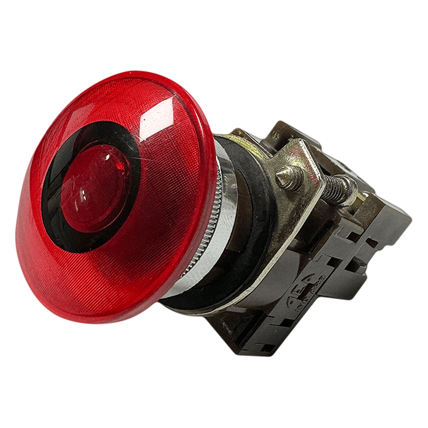 Cabezal Pulsador 3400 Plástico Hongo Luminoso S/Soporte S/Retención Rojo Aea