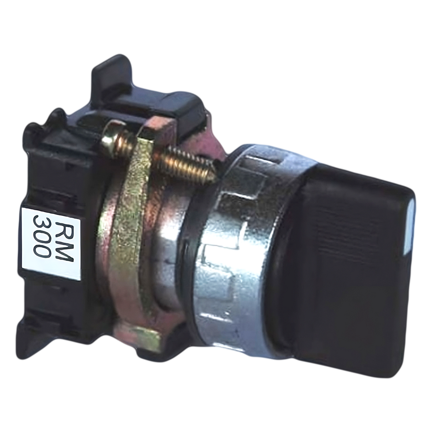 Perilla Metálico RM300 2 Posiciones C/Retención Corta Negra Aea