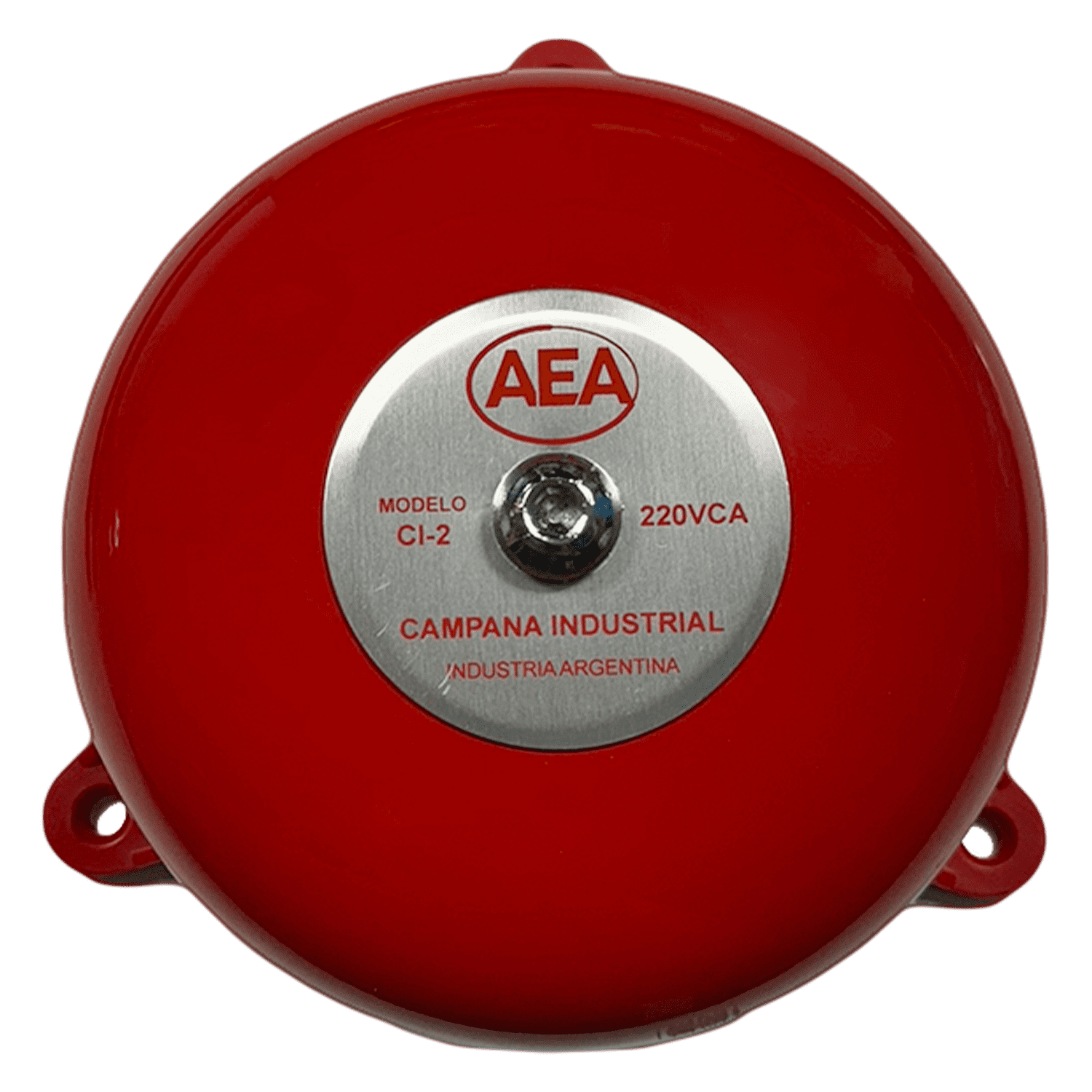 [8442] Campana D/Alarma Sobre Panel 150mm 220VCA 94DB Metral Rojo Aea