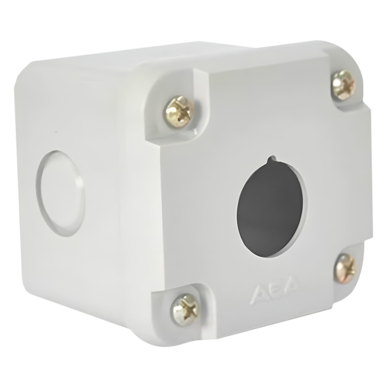 Caja Pie de Maquina PVC Gris 1 Orificio Aea