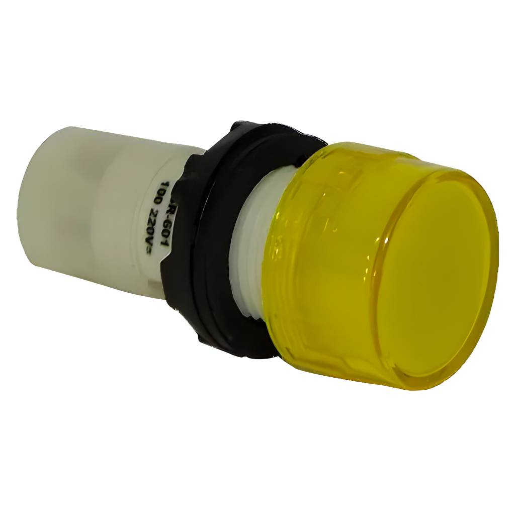 Ojo de Buey Plástico SR601 110-220VCA 22mm Amarillo Aea