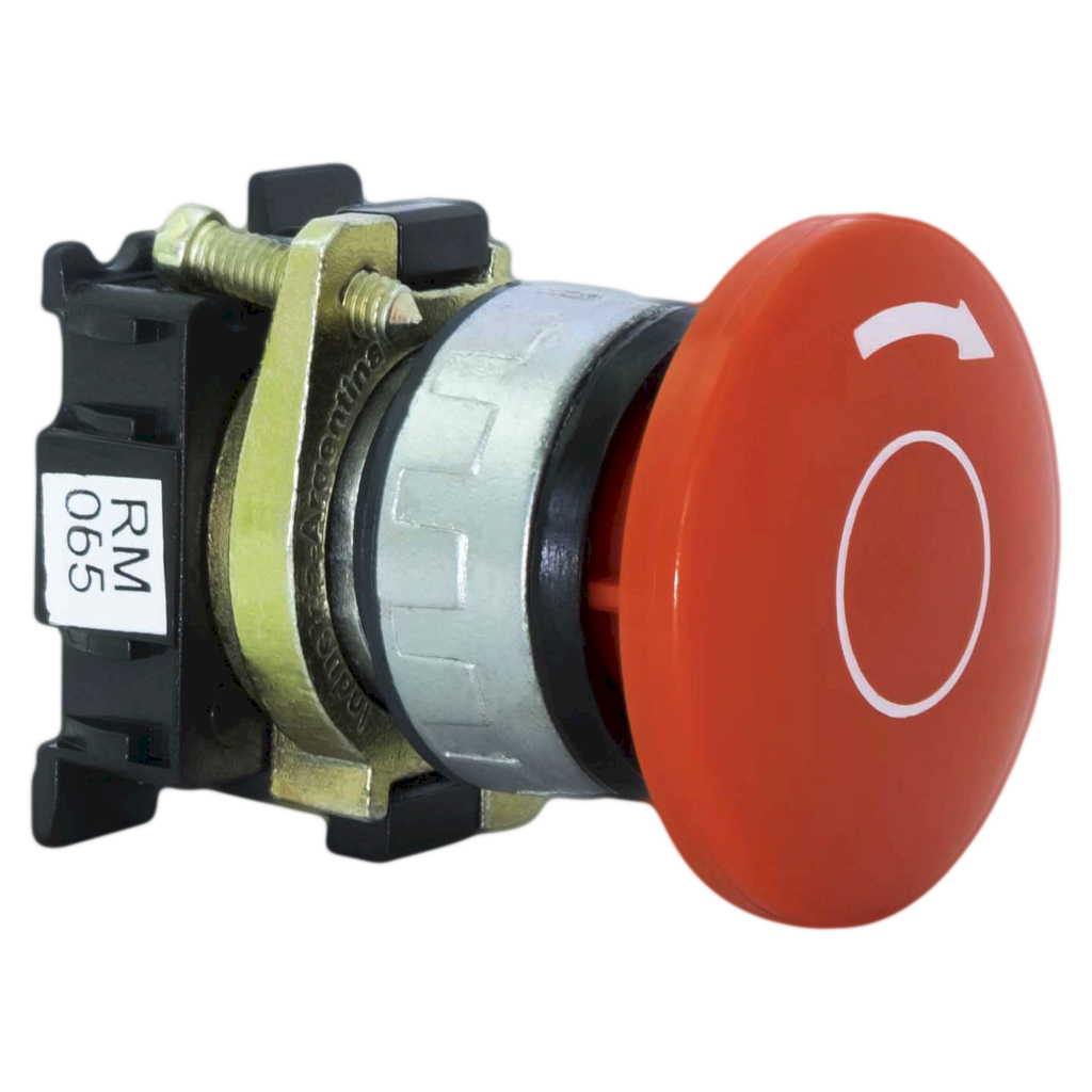 [11196] PULSADOR HONGO AEA RM 065R GOLPE DE PUÑO ROJO GIRATORI RM 065 R