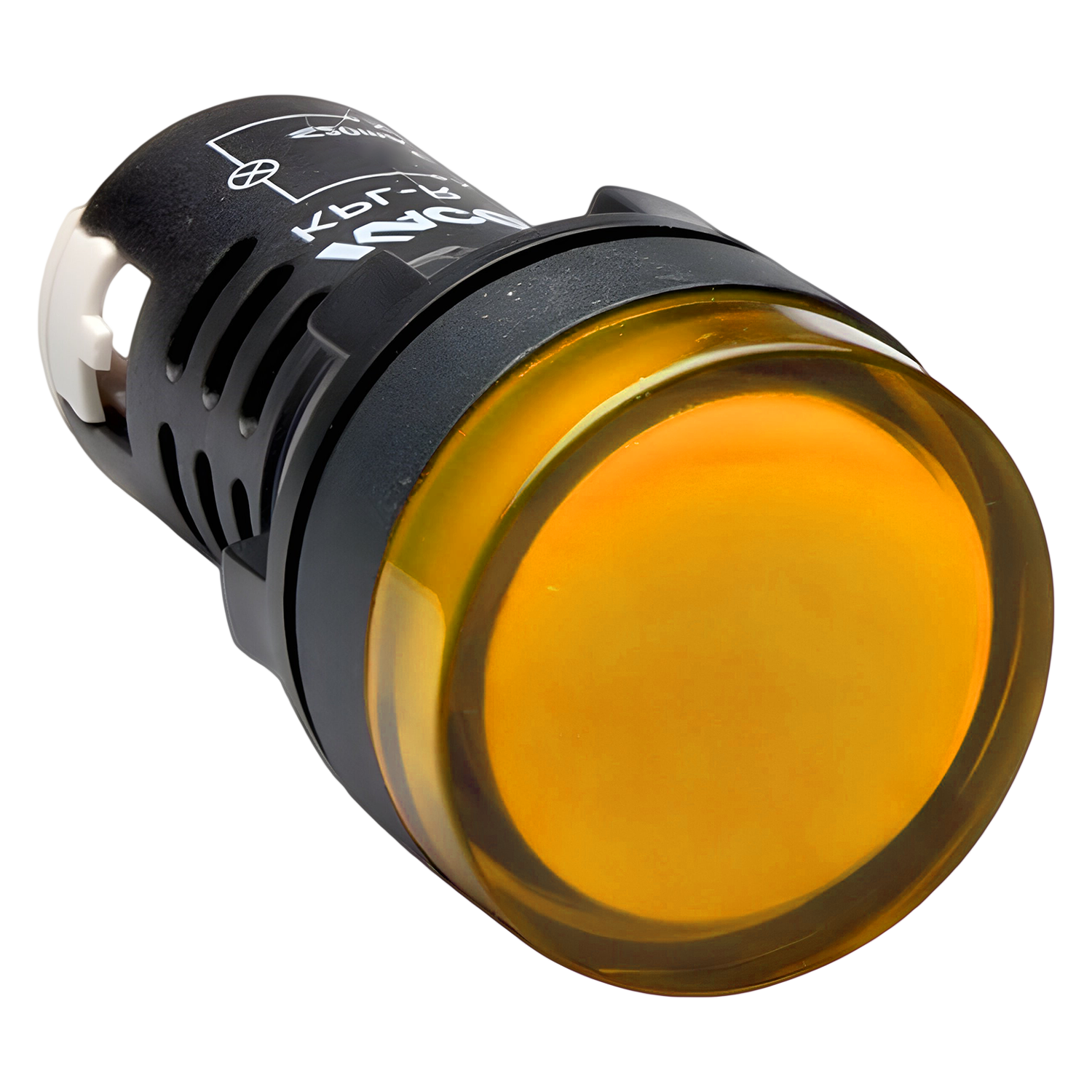 [13749] Ojo de Buey Plástico KPL 24VCA/VCC 22mm Amarillo Aea