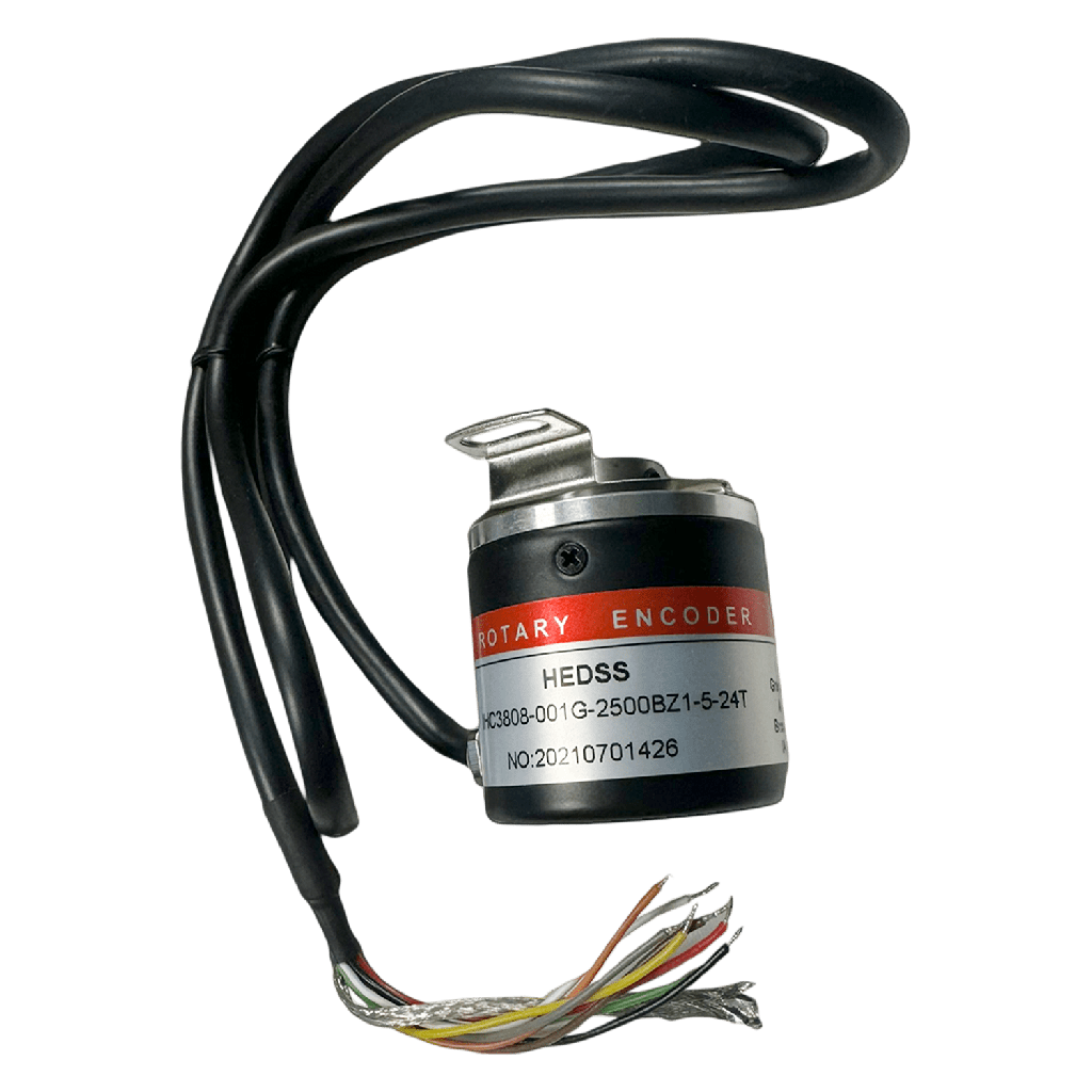 [19345] Encoder Incremental Optico 8 Hilos 24VCC Metal Eje Hueco 2500PPV Aea