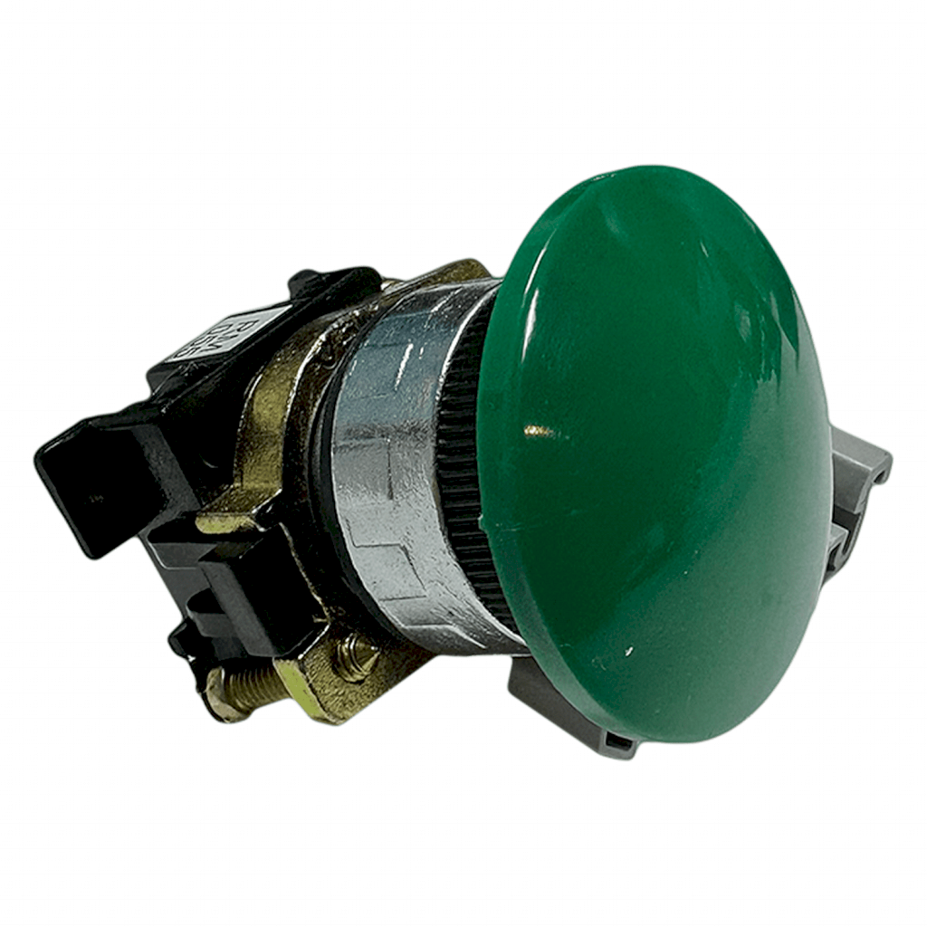 [22608] PULSADOR HONGO AEA RM 055 DE EMERG VERDE S/RET RM 055 V