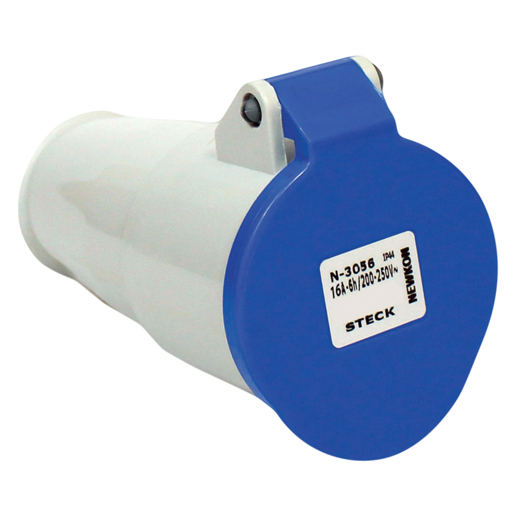 TOMA IND. 16A 2P+T 240-250V ACOPLE IP44 STECK N3056