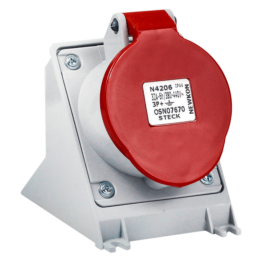 [32068] Toma Industrial Superficie 32A 3P+T 380-440V IP44 Steck Electric