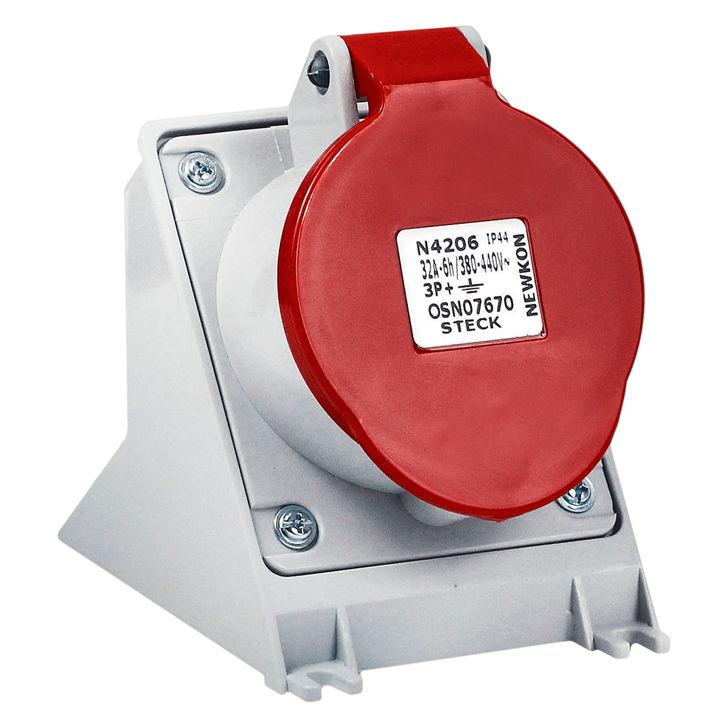 [32068] Toma Industrial Superficie 32A 3P+T 380-440V IP44 Steck Electric