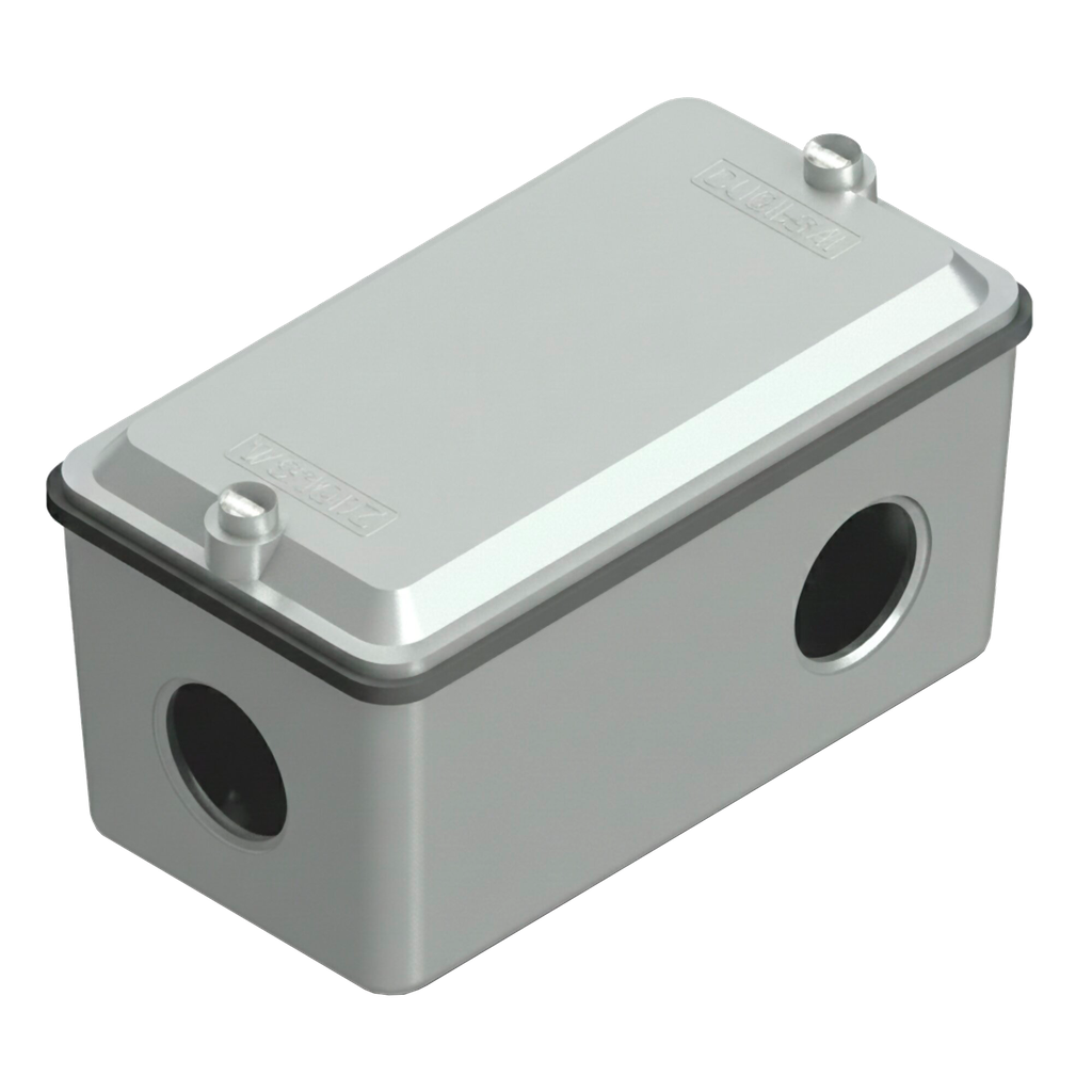 Caja Interior DM 1/2" 2 Salidas en L Daisa