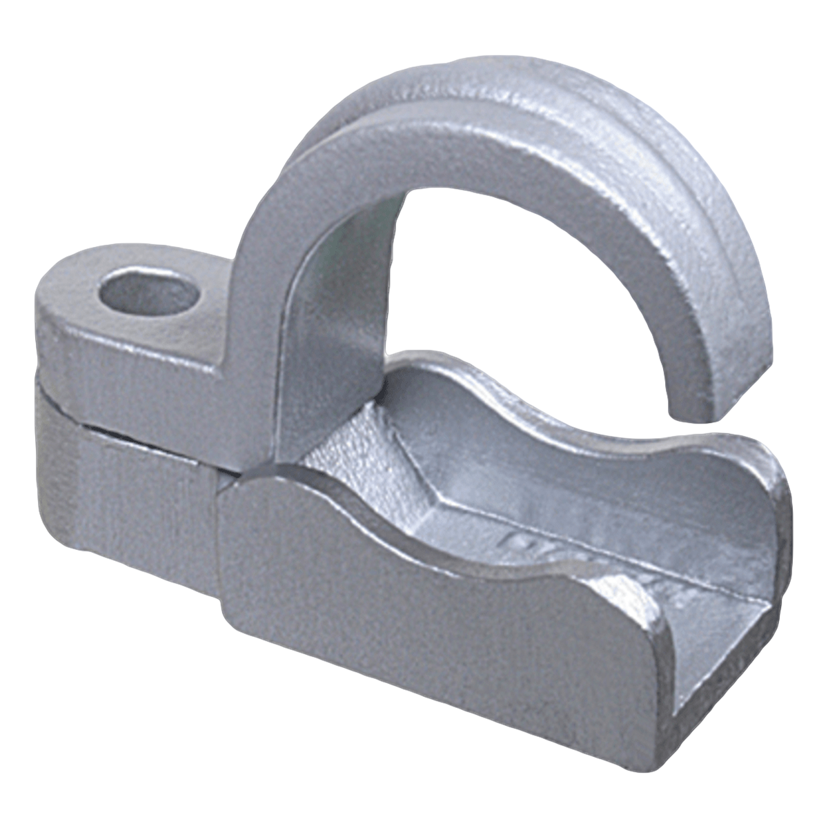 Abrazadera de Aluminio 7/8" 22mm Eléctrica Gris Daisa