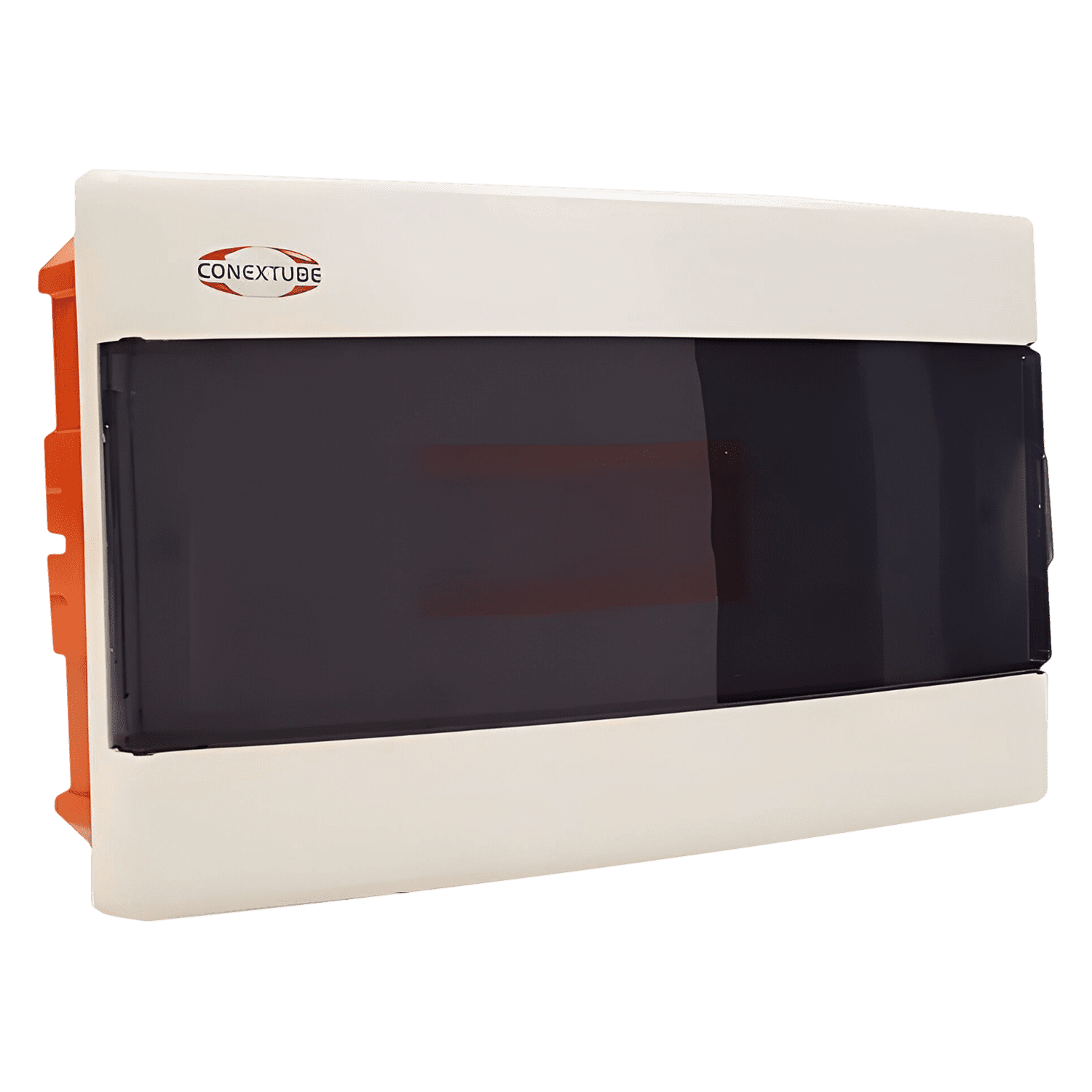 [30548] Tablero DIN PVC Empotrar 12 Módulos C/Puerta Fume Interior IP40 Blanco Conextube