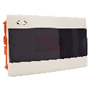 Tablero DIN PVC Empotrar 12 Módulos C/Puerta Fume Interior IP40 Blanco Conextube