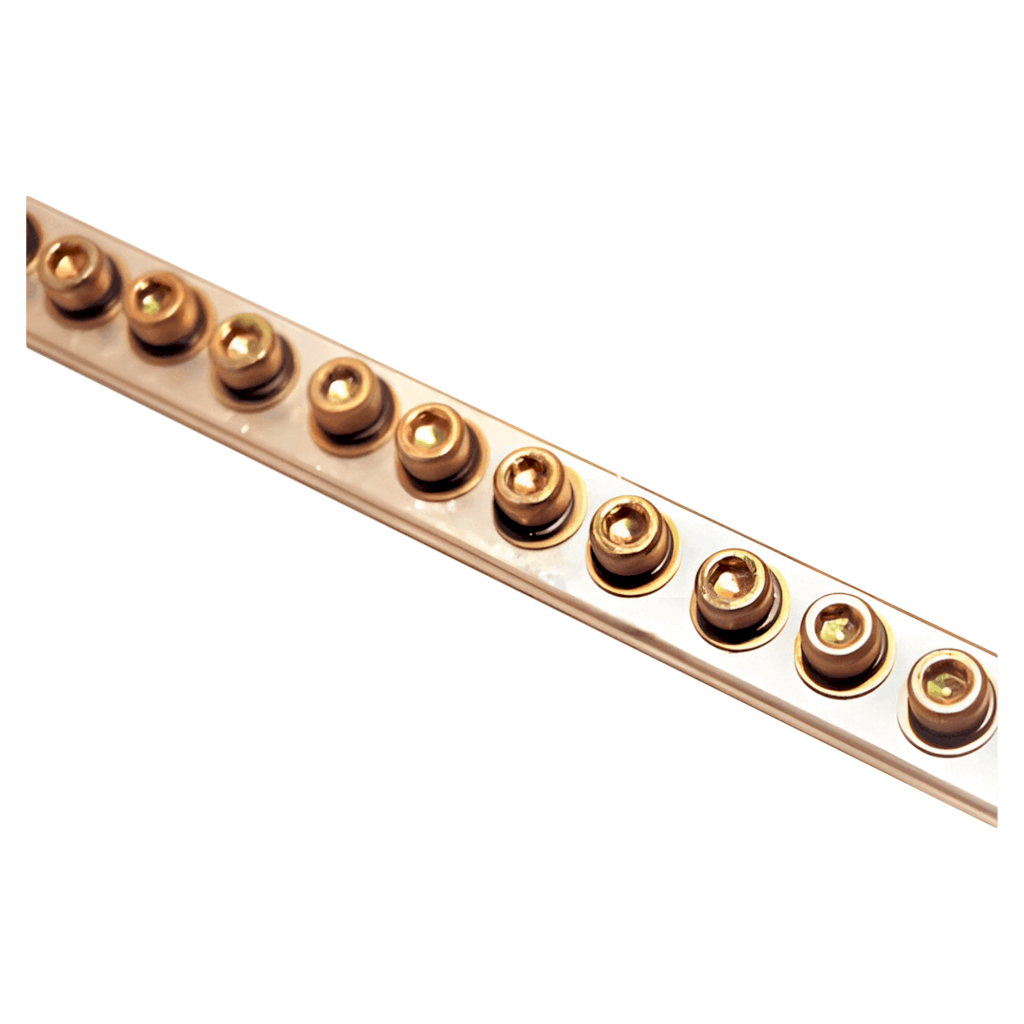 BARRA DE COBRE 160Amp 16X5 CON 62 E/S ALLEN 1MT 160AP