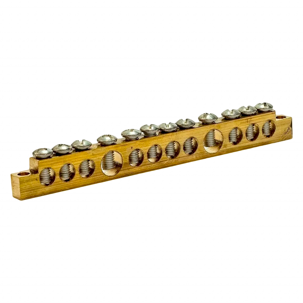 [15640] Barra Colectora De Puesta a Tierra 12 Conexiones 125A Elent