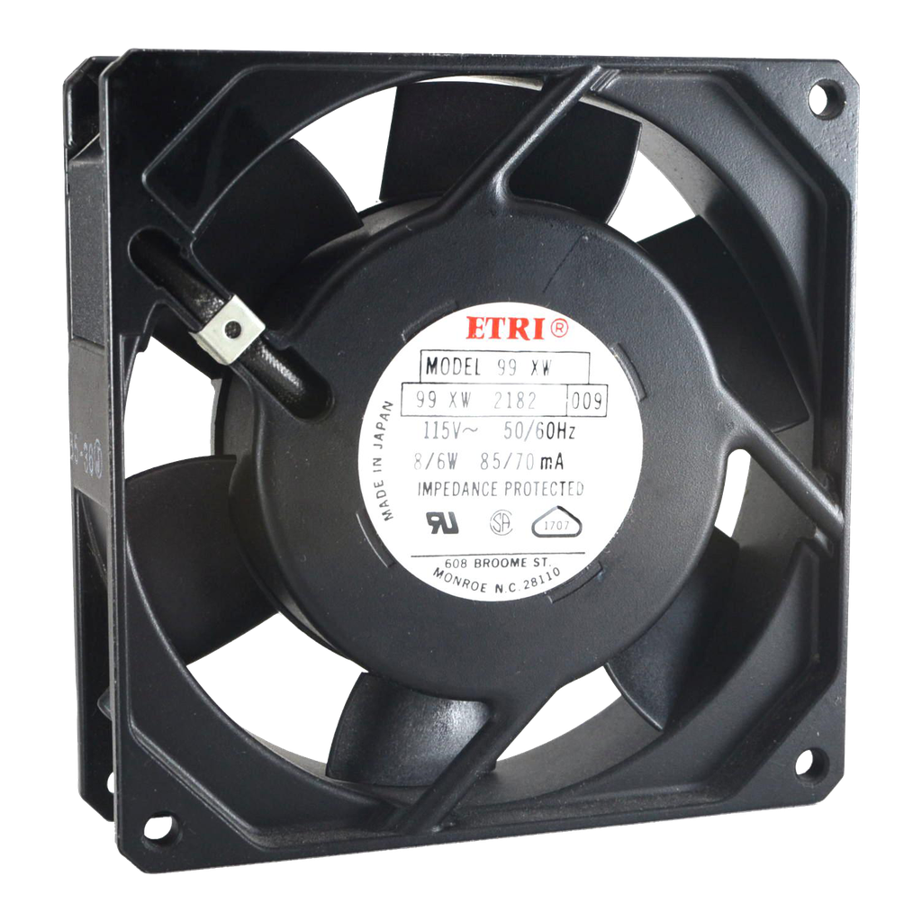 [17690] Ventilador 120x120x38,5mm Caudal 108m3/h Buje Metal Electronica